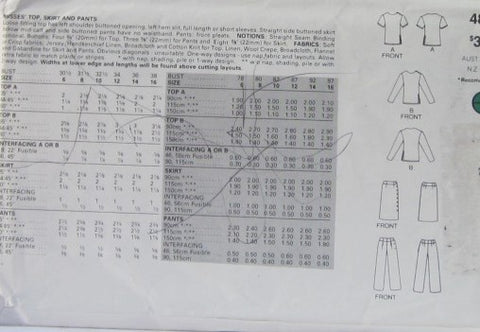 MISSES/MISSES PETITE SHIRT SKIRT AND PANTS