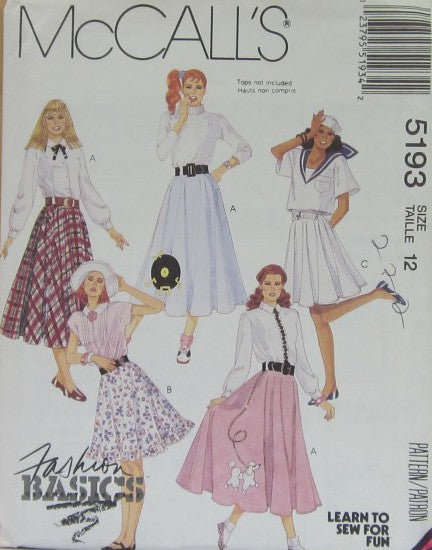 MISSES CIRCULAR SKIRT IN THREE LENGTHS