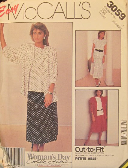 MISSES JACKET TOP AND SKIRT
