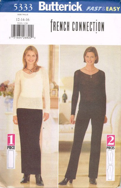 MISSES' SKIRT AND PANTS