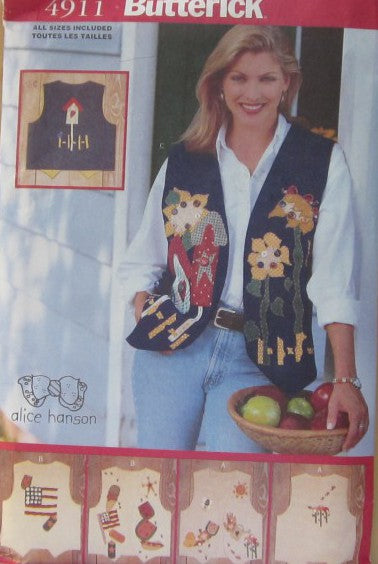 MISSES APPLIQUED VESTS