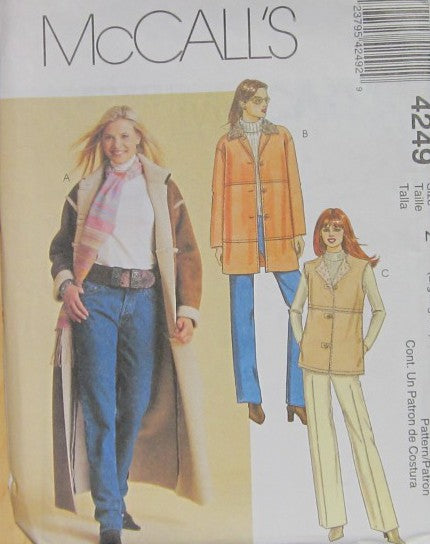 MISSES COAT JACKET AND VEST