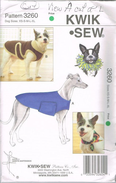 DOGS COATS BANDANA AND PARTY COLLAR  (CUT)
