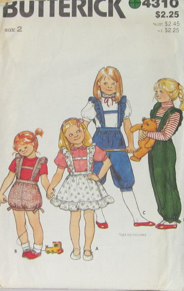 CHILDRENS OVERALLS AND JUMPER
