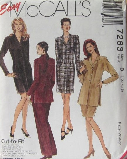 MISSES' DRESS, JACKET, SKIRT AND PANTS