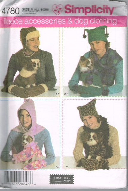MISSES' ACCESSORIES AND DOG CLOTHING IN THREE SIZES