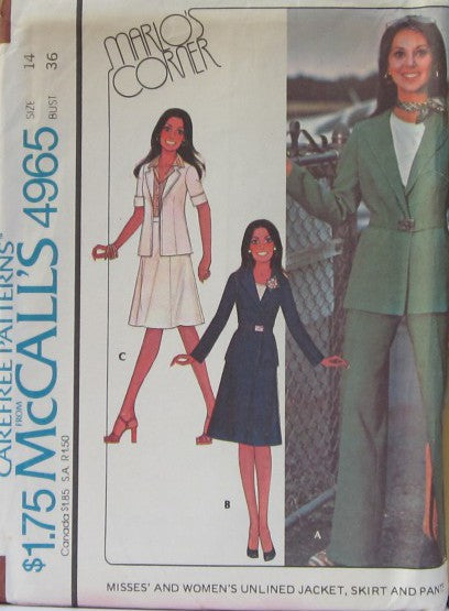 MISSES AND WOMENS JACKET SKIRT AND PANTS