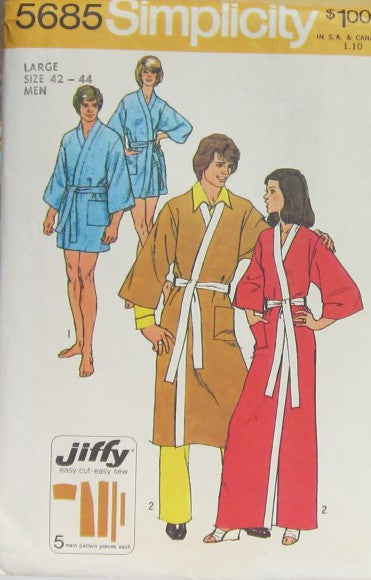 MENS OR MISSES KIMONO ROBE