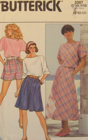 MISSES TOP SKIRT CULOTTES AND SHORTS