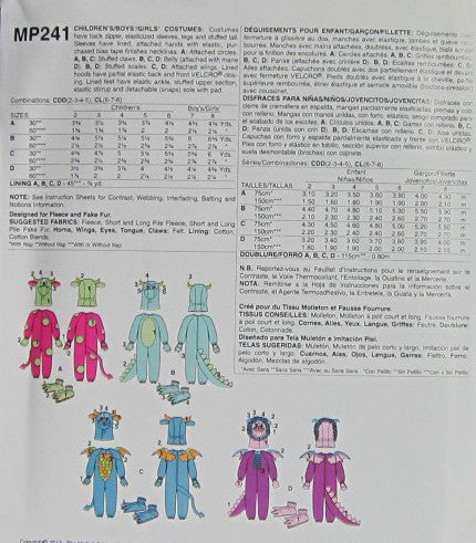 CHILDRENS/BOYS/GIRLS COSTUMES