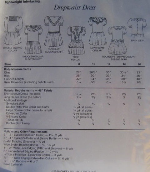 DROP WAIST DRESS