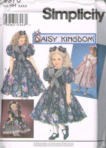 CHILD'S AND GIRLS' DRESS AND DOLL CLOTHES FOR 17 INCH CHILD DOLL